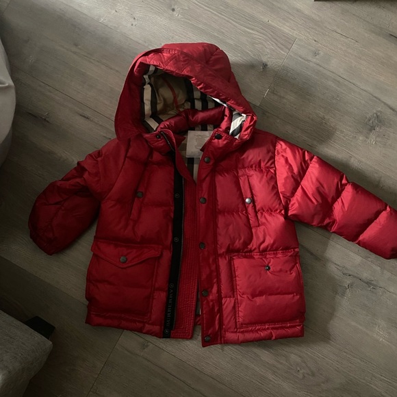 Toddler boys Burberry red jacket
